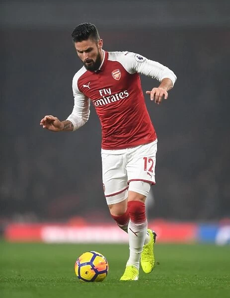 Giroud in Action: Arsenal vs Manchester United, Premier League 2017-18