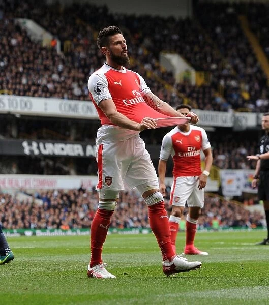 Giroud in Action: Arsenal vs. Tottenham Premier League Rivalry, 2016-17