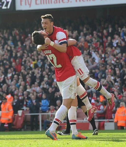Giroud and Ozil's Thrilling Goal Celebrations: Arsenal's FA Cup Victory (2014)