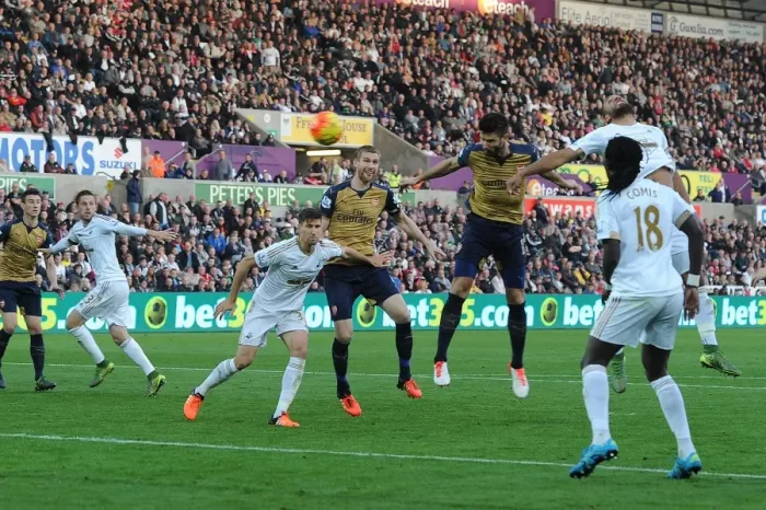 Framed Print : Giroud Scores the Opener: Swansea City vs. Arsenal, 2015-16 Premier League Framed Print : Giroud Scores the Opener: Swansea City vs. Arsenal, 2015-16 Premier League