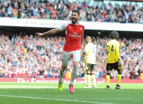 Giroud Scores His Second: Arsenal's Victory Over Aston Villa in 2015-16 Premier League