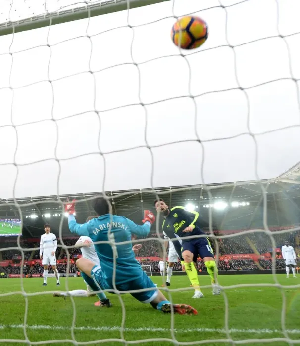 Framed Print : Giroud Scores the Winner: Swansea City vs. Arsenal, Premier League 2016-17 Framed Print : Giroud Scores the Winner: Swansea City vs. Arsenal, Premier League 2016-17