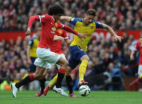 Giroud Surges Past Fellaini: Manchester United vs. Arsenal, Premier League 2014-15