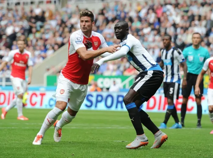Framed Print : Giroud vs Cisse: A Fierce Rivalry Unfolds - Arsenal vs Newcastle, 2015-16 Premier League Framed Print : Giroud vs Cisse: A Fierce Rivalry Unfolds - Arsenal vs Newcastle, 2015-16 Premier League