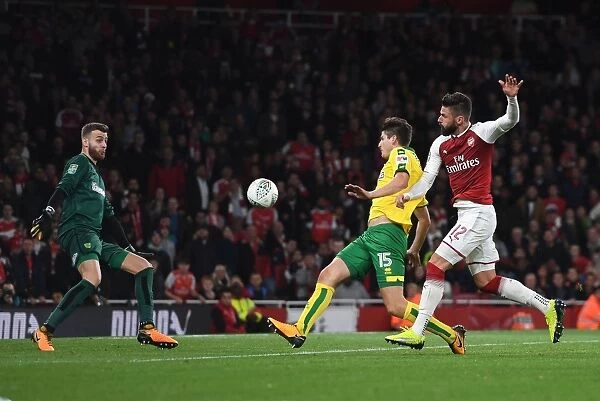 Giroud vs. Klose: A Carabao Cup Battle at the Emirates - Arsenal vs. Norwich (2017-18)