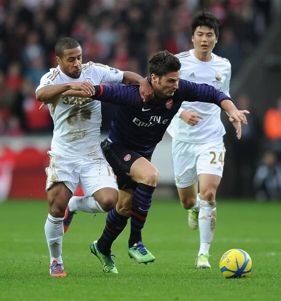 Giroud vs Routledge: A FA Cup Battle at Swansea's Liberty Stadium