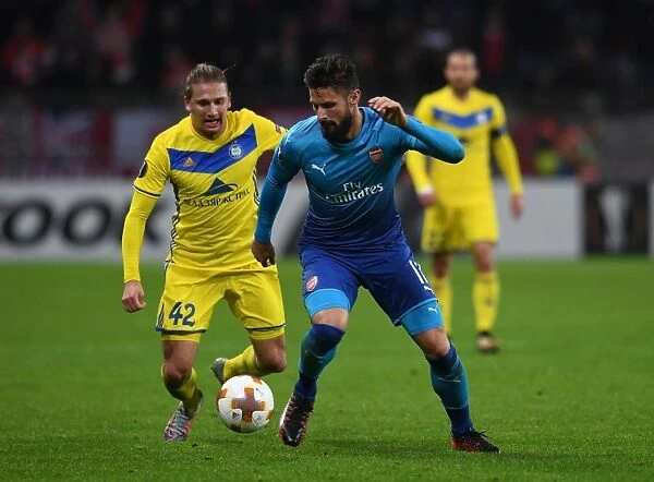 Giroud vs Volodko: Arsenal's Europa League Clash Against BATE Borisov