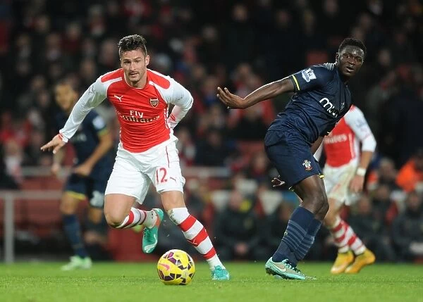 Giroud vs. Wanyama: Intense Battle in Arsenal vs. Southampton Premier League Clash