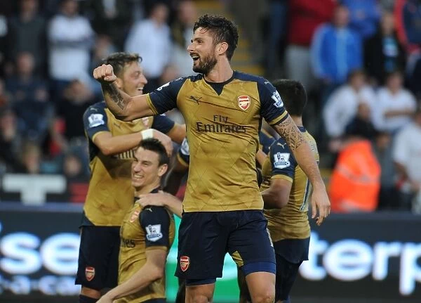 Giroud's Brace: Arsenal's Triumph over Swansea City (2015-16)