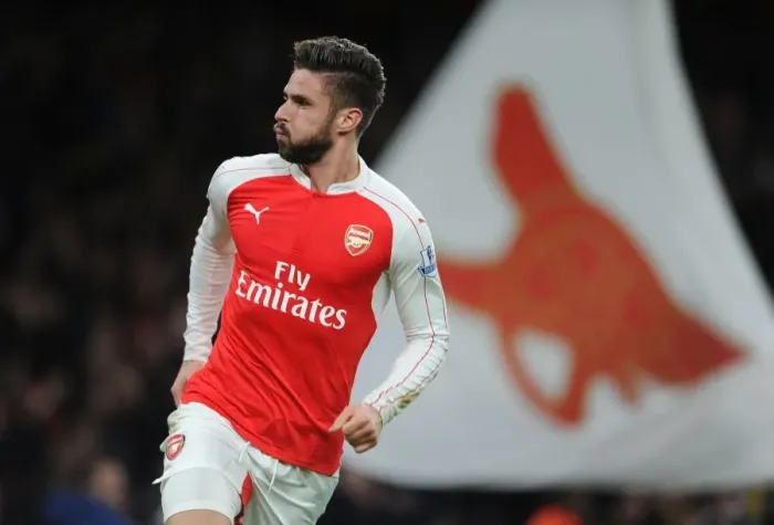 Framed Print : Giroud's Brace: Arsenal's Victory Over Manchester City (2015-16)