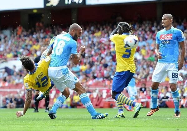 Giroud's Debut Goal: Arsenal vs. Napoli at Emirates Cup 2013