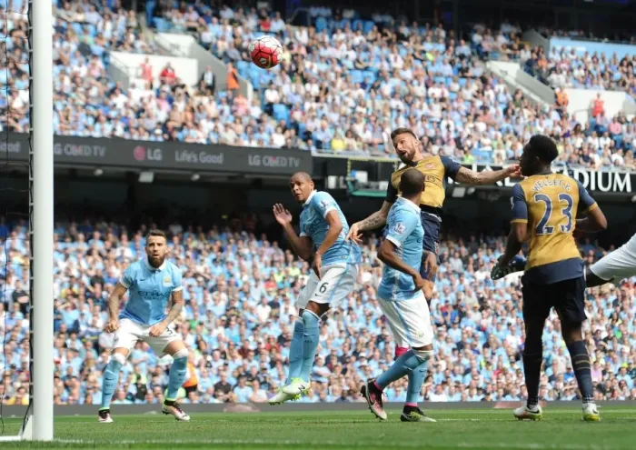 Framed Print : Giroud's Decisive Goal: Arsenal Secures Premier League Victory over Manchester City (2015-16) Framed Print : Giroud's Decisive Goal: Arsenal Secures Premier League Victory over Manchester City (2015-16)