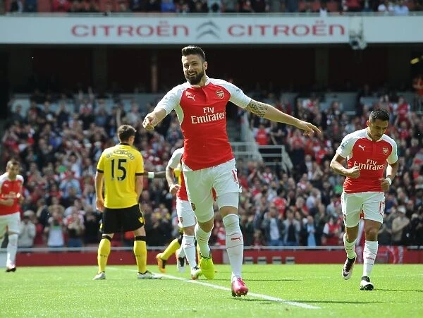 Giroud's Dramatic Late Goal: Arsenal Secures Victory Against Aston Villa (2015-16)