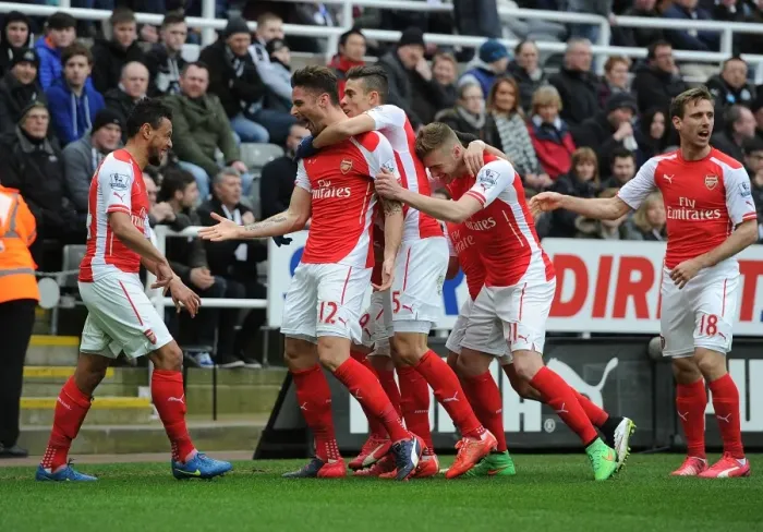 Framed Print : Giroud's Glory: Arsenal's Victory Over Newcastle United (2014 / 15) - A Celebratory Moment Framed Print : Giroud's Glory: Arsenal's Victory Over Newcastle United (2014 / 15) - A Celebratory Moment