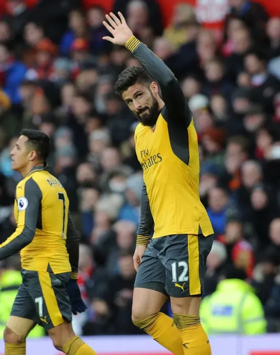 Framed Print : Giroud's Goal: Manchester United vs. Arsenal, Premier League 2016-17 Framed Print : Giroud's Goal: Manchester United vs. Arsenal, Premier League 2016-17