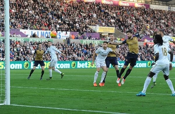 Giroud's Header: Arsenal's Win Against Swansea City (2015-16)