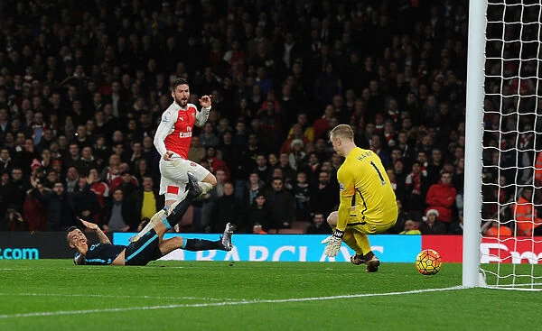 Giroud's Strike: Arsenal's Victory Over Manchester City (2015-16)