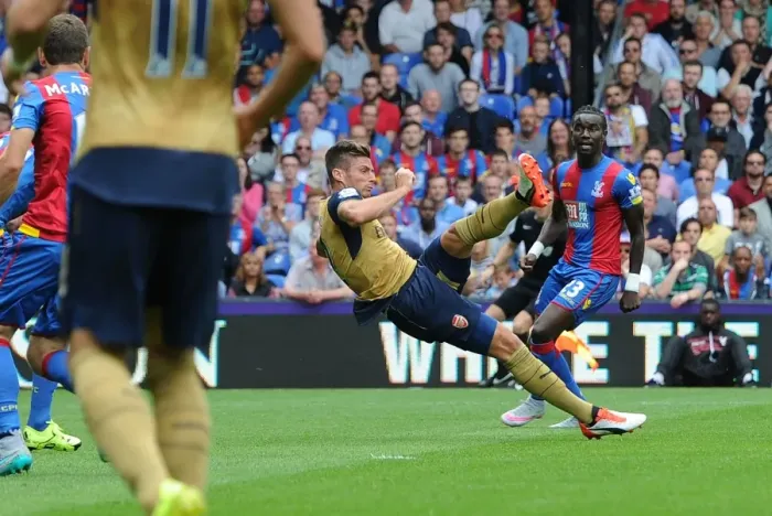 Framed Print : Giroud's Strike: Crystal Palace vs. Arsenal, 2015-16 Premier League Goal Framed Print : Giroud's Strike: Crystal Palace vs. Arsenal, 2015-16 Premier League Goal