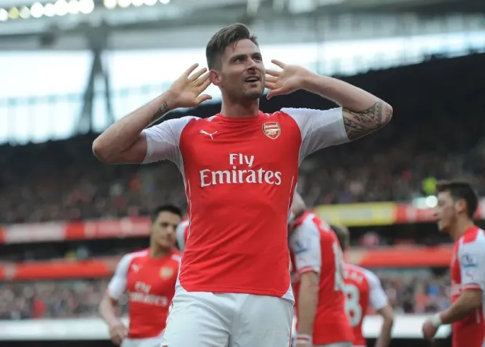 Framed Print : Giroud's Thriller: Arsenal's Dramatic Comeback Win Against West Ham United, 2014-15 Framed Print : Giroud's Thriller: Arsenal's Dramatic Comeback Win Against West Ham United, 2014-15