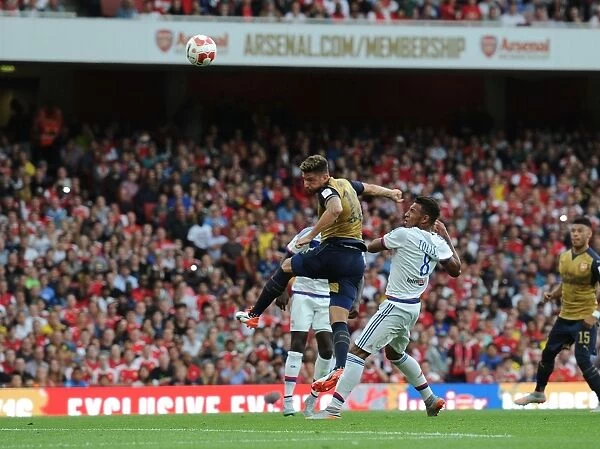 Giroud's Thrilling Header: Arsenal's First Goal Against Olympique Lyonnais at Emirates Cup 2015 / 16