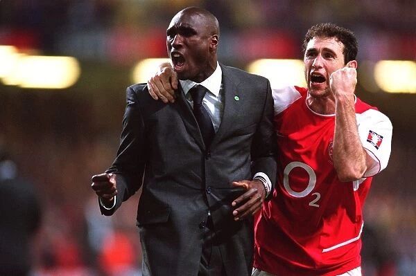 Glory Days: Sol Campbell and Martin Keown's FA Cup Final Victory Celebration, Arsenal 1:0 Southampton (2003)