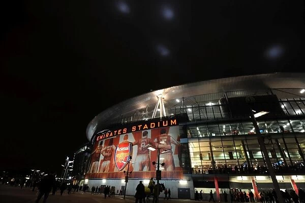 Glowing Emirates: Arsenal's Thrilling 2-1 Battle Against Barcelona in the UEFA Champions League (February 16, 2011)