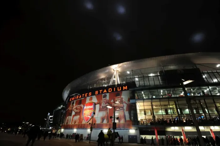 Framed Print : Glowing Emirates: Arsenal's Thrilling 2-1 Battle Against Barcelona in the UEFA Champions League (February 16, 2011) Framed Print : Glowing Emirates: Arsenal's Thrilling 2-1 Battle Against Barcelona in the UEFA Champions League (February 16, 2011)
