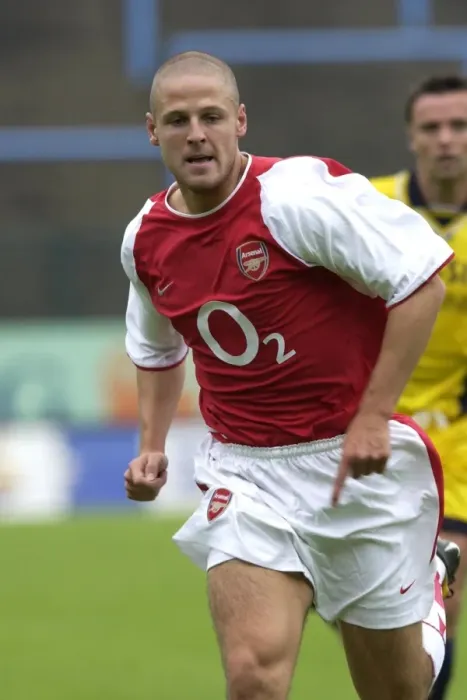 Framed Print : Graham Barrett in Action: Arsenal vs. Beveren, 2002 (1:1)