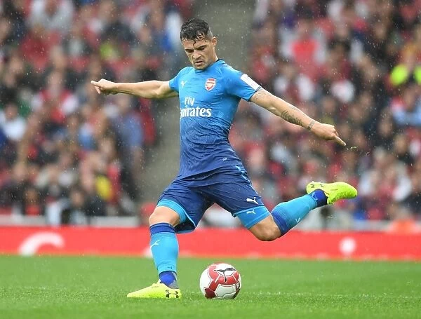 Granit Xhaka: In Action for Arsenal Against Benfica, Emirates Cup 2017-18