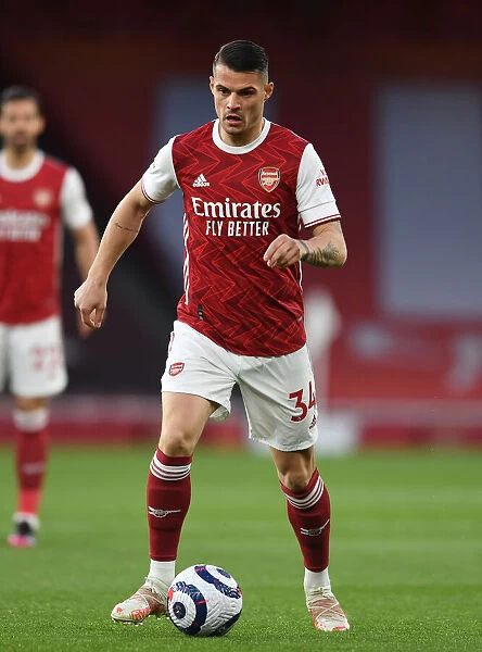 Granit Xhaka: In Action for Arsenal Against Everton, Premier League 2020-21
