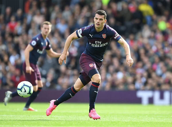 Granit Xhaka: In Action for Arsenal Against Fulham, Premier League 2018-19