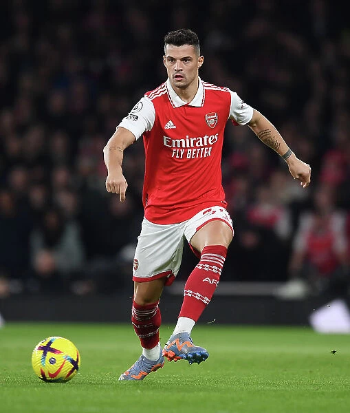 Granit Xhaka: In Action for Arsenal Against Manchester City, Premier League 2022-23