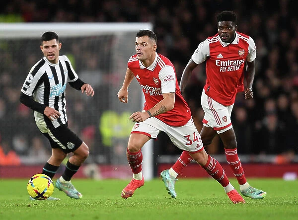 Granit Xhaka: In Action for Arsenal Against Newcastle United, Premier League 2022-23