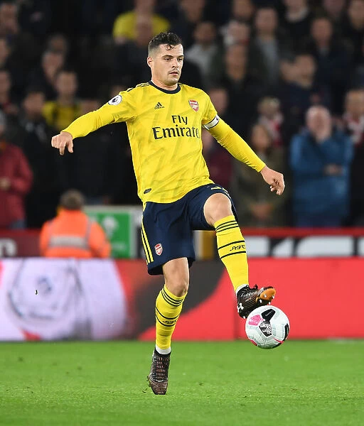 Granit Xhaka: In Action for Arsenal Against Sheffield United, Premier League 2019-20