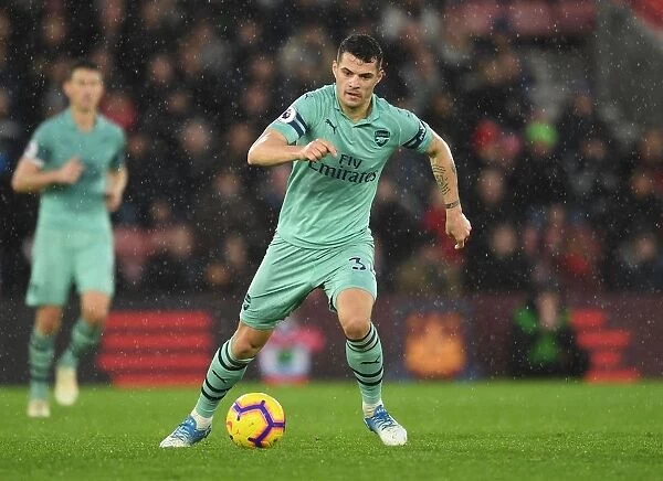 Granit Xhaka: In Action for Arsenal Against Southampton, Premier League 2018-19