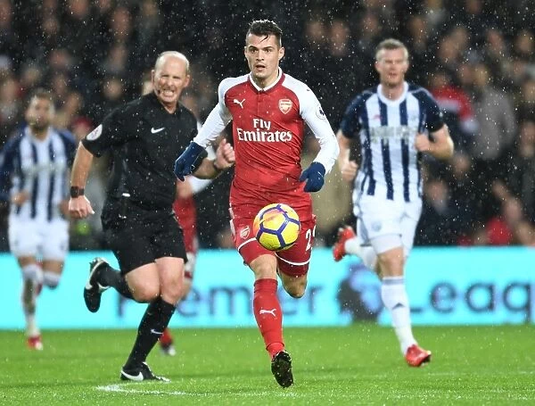 Granit Xhaka: In Action for Arsenal vs. West Bromwich Albion, Premier League 2017-18
