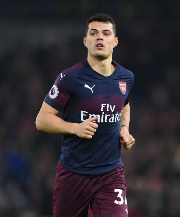 Framed Print : Granit Xhaka in Action: Arsenal vs. Brighton & Hove Albion, Premier League 2018-19 Framed Print : Granit Xhaka in Action: Arsenal vs. Brighton & Hove Albion, Premier League 2018-19