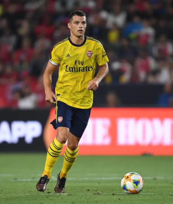Framed Print : Granit Xhaka in Action: Arsenal vs. Bayern Munich, International Champions Cup 2019 Framed Print : Granit Xhaka in Action: Arsenal vs. Bayern Munich, International Champions Cup 2019