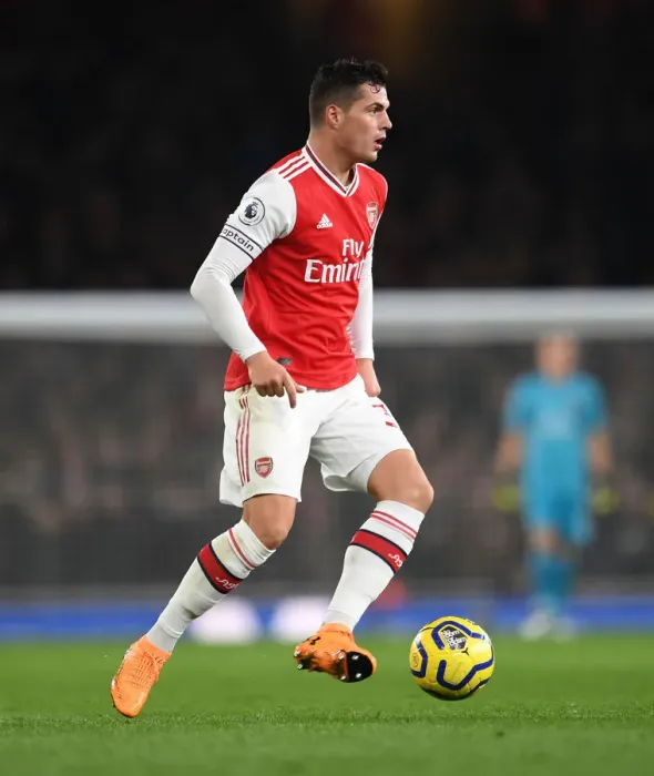 Framed Print : Granit Xhaka in Action: Arsenal vs. Crystal Palace, Premier League 2019-20 Framed Print : Granit Xhaka in Action: Arsenal vs. Crystal Palace, Premier League 2019-20