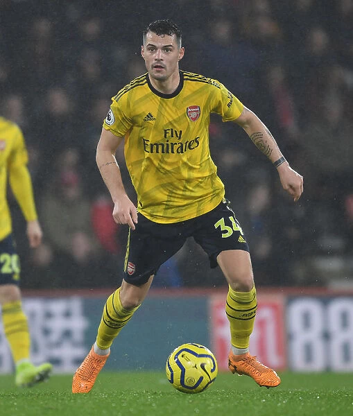 Granit Xhaka in Action: Arsenal vs. AFC Bournemouth, Premier League 2019-20