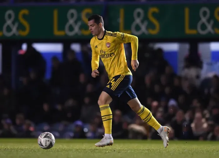 Framed Print : Granit Xhaka in Action: Arsenal vs. Portsmouth, FA Cup Fifth Round, 2020 Framed Print : Granit Xhaka in Action: Arsenal vs. Portsmouth, FA Cup Fifth Round, 2020