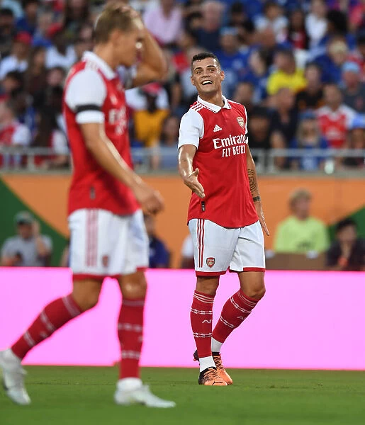Granit Xhaka in Action: Arsenal vs. Chelsea - Florida Cup 2022-23