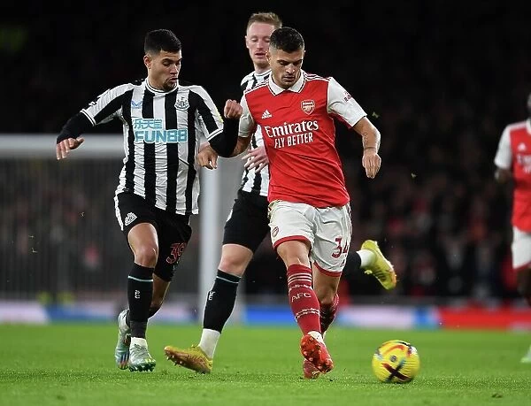 Granit Xhaka in Action: Arsenal vs. Newcastle United, Premier League 2022-23