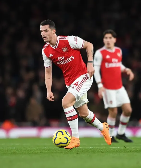 Framed Print : Granit Xhaka in Action: Arsenal vs Brighton & Hove Albion, Premier League 2019-20 Framed Print : Granit Xhaka in Action: Arsenal vs Brighton & Hove Albion, Premier League 2019-20