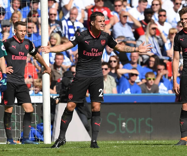 Granit Xhaka: In Action for Arsenal vs Huddersfield Town, Premier League 2017-18