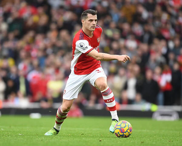 Granit Xhaka in Action: Arsenal vs Manchester City, Premier League 2021-22