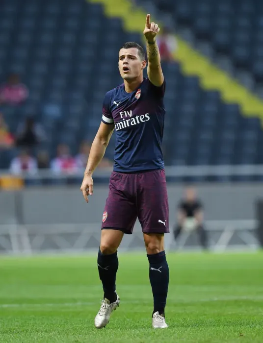 Framed Print : Granit Xhaka in Action: Arsenal vs SS Lazio, Stockholm 2018 Framed Print : Granit Xhaka in Action: Arsenal vs SS Lazio, Stockholm 2018