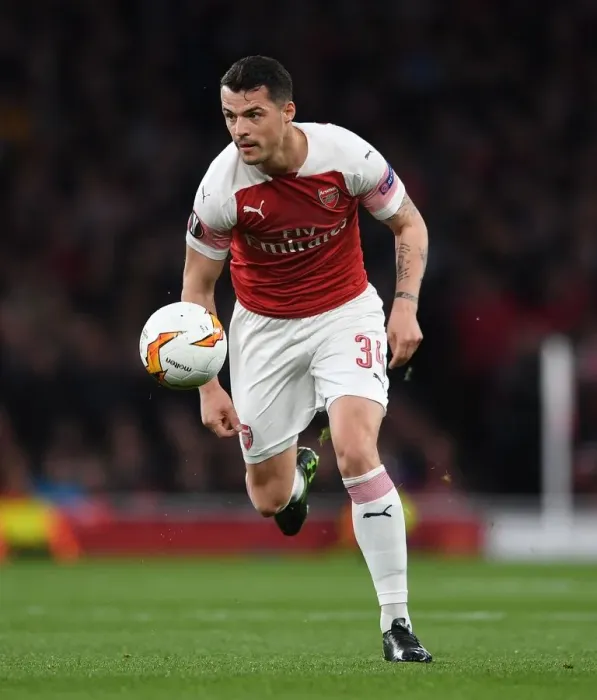 Framed Print : Granit Xhaka in Action: Arsenal vs Valencia, UEFA Europa League Semi-Final First Leg Framed Print : Granit Xhaka in Action: Arsenal vs Valencia, UEFA Europa League Semi-Final First Leg