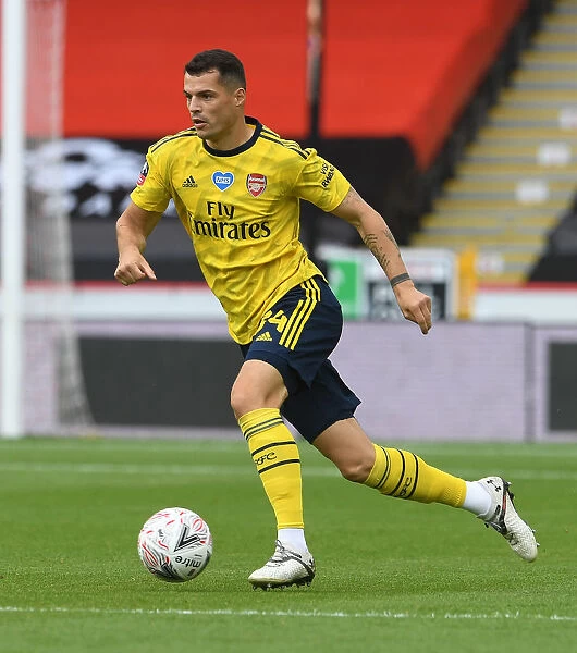 Granit Xhaka in Action: Arsenal's FA Cup Victory over Sheffield United