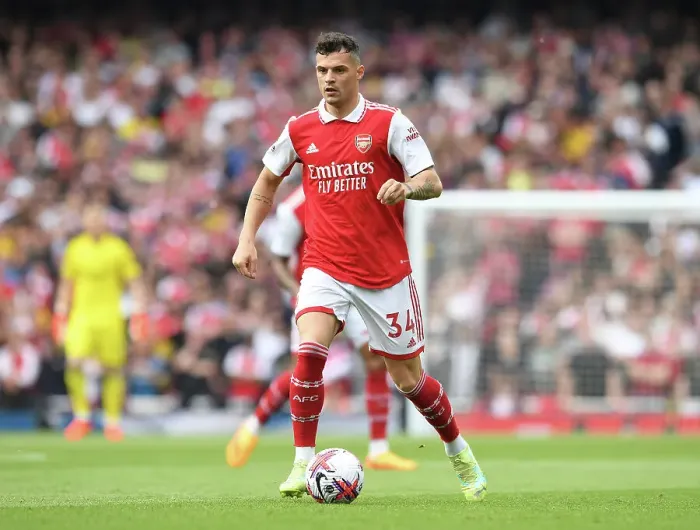 Framed Print : Granit Xhaka in Action: Arsenal's Midfield Maestro Shines Against Brighton & Hove Albion, Premier League 2022-23 Framed Print : Granit Xhaka in Action: Arsenal's Midfield Maestro Shines Against Brighton & Hove Albion, Premier League 2022-23
